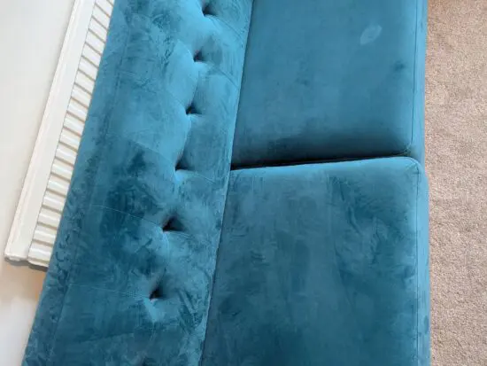Clarence Sofa Range in Blue Velvet × 1 Blue Velvet / 3 Seater