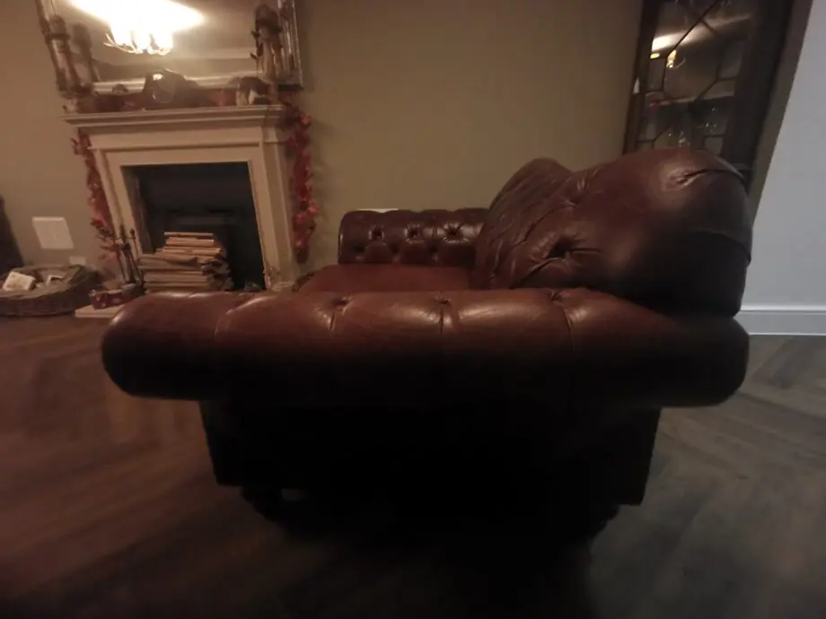 The English Sofa Company Handmade 2 Seater Real Leather Sofa
