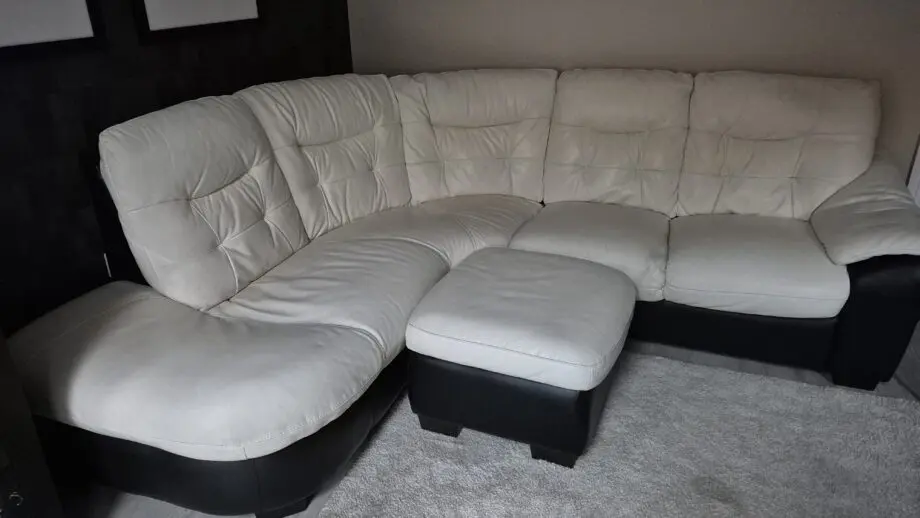 DFS leather corner sofa
