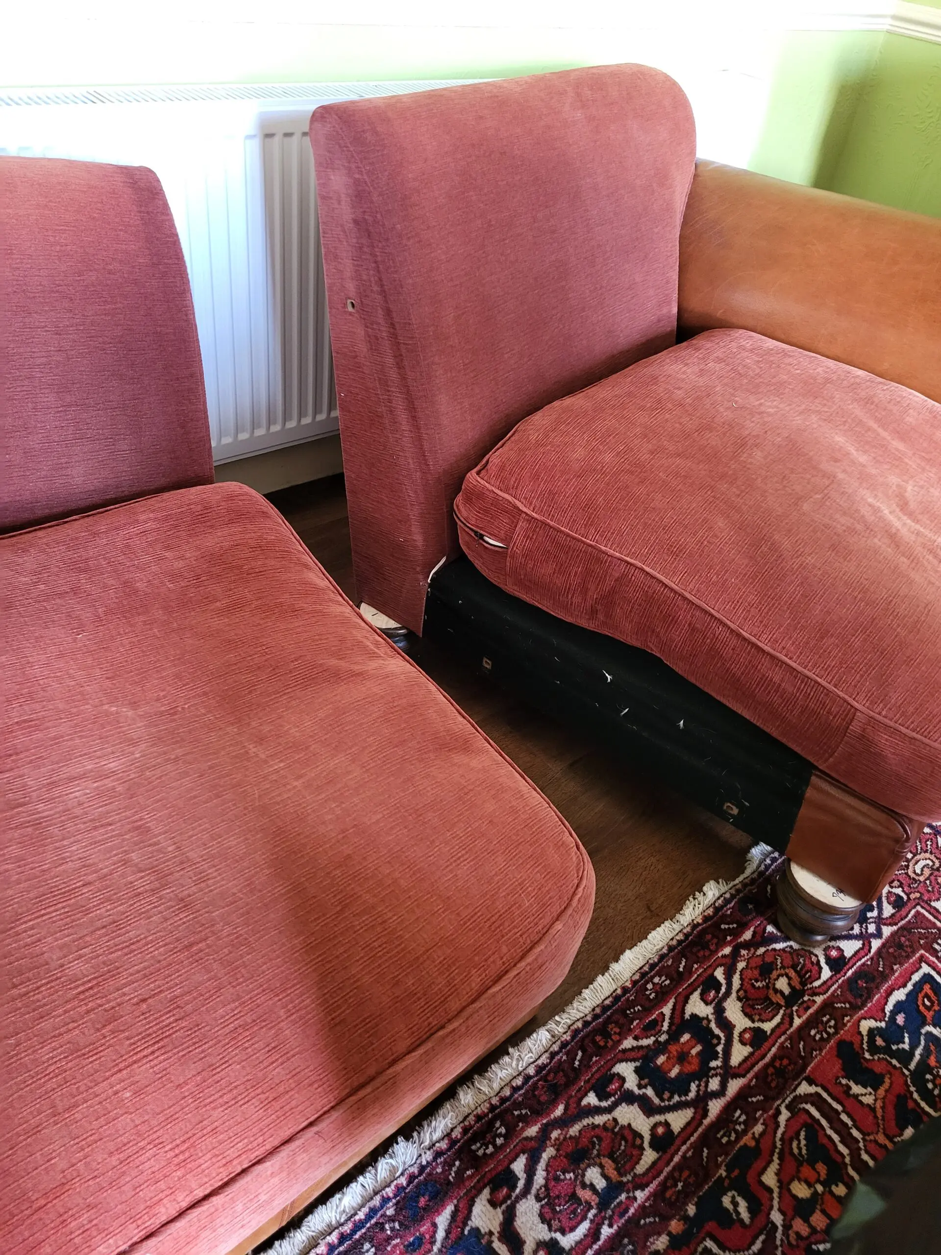 Tetrad leather and fabric midi sofa excellent quality