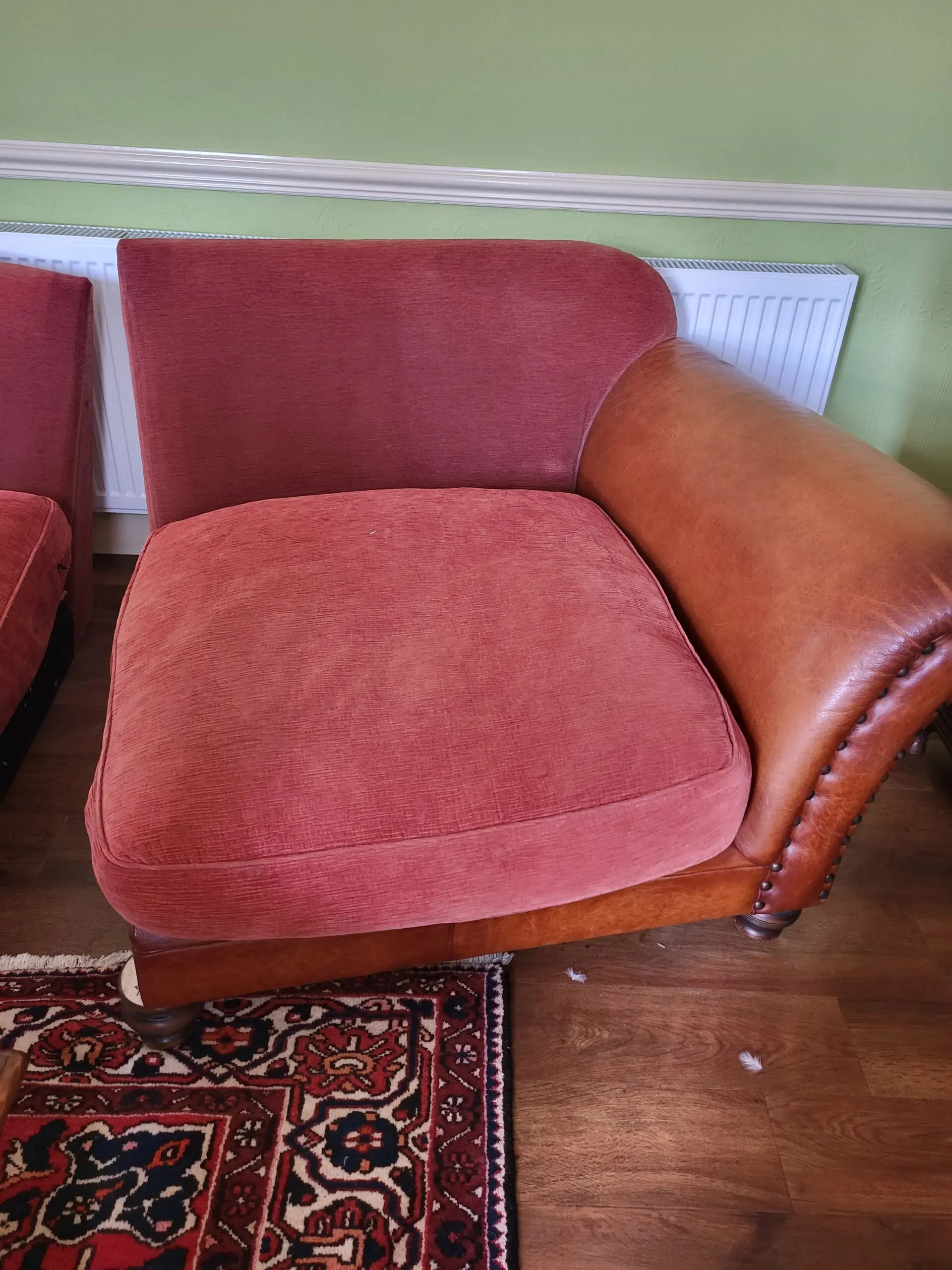 Tetrad leather and fabric midi sofa excellent quality