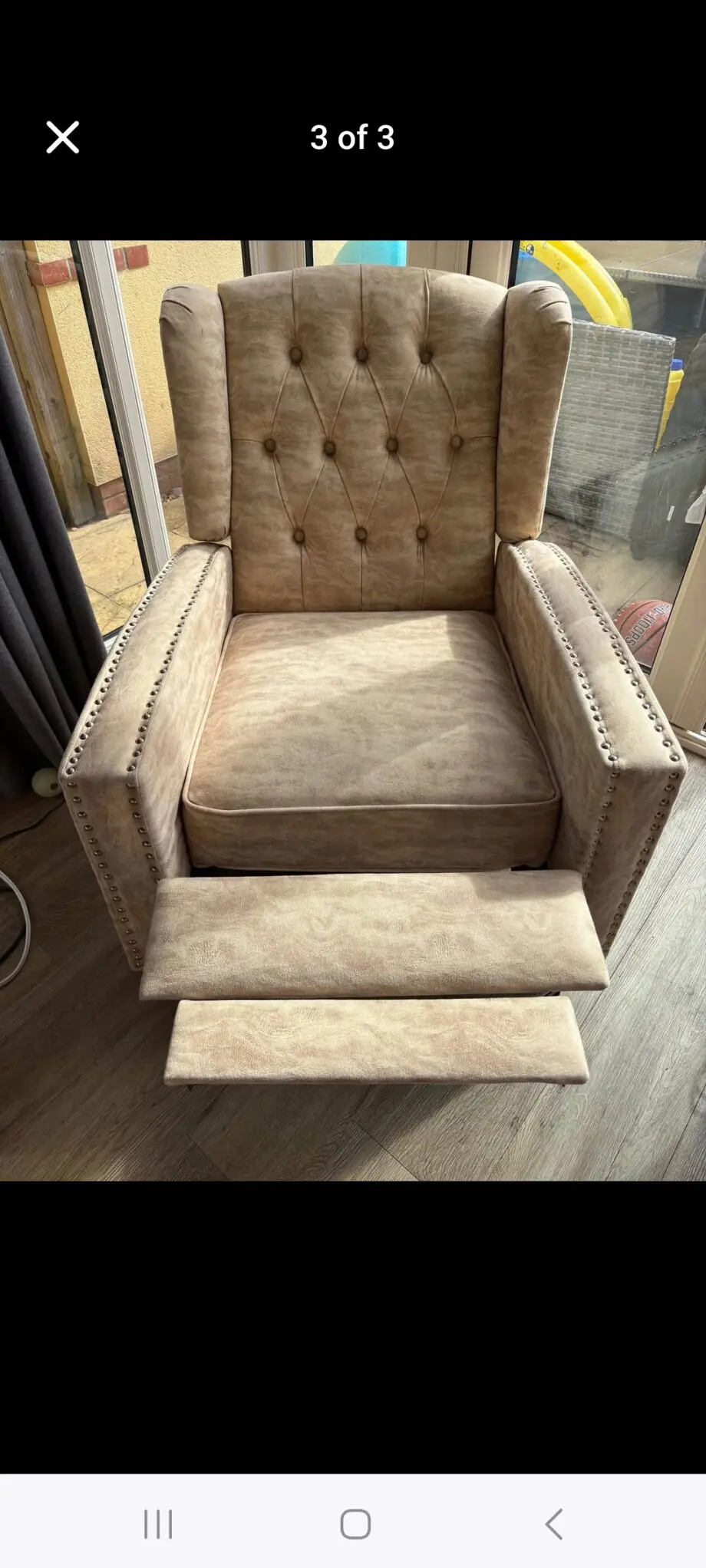 Manual recliner chair
