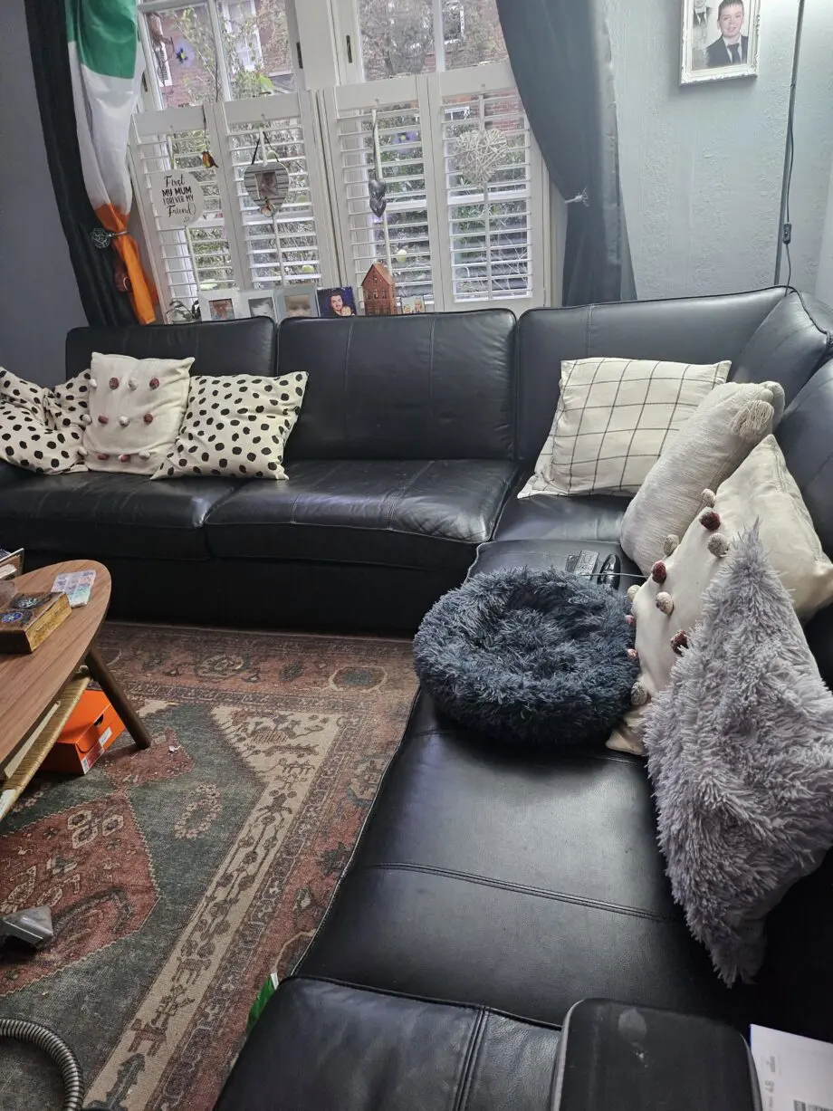 Ikea Leather 5 seat sofa