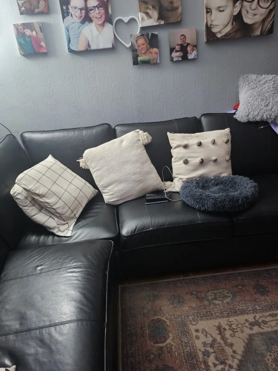 Ikea Leather 5 seat sofa