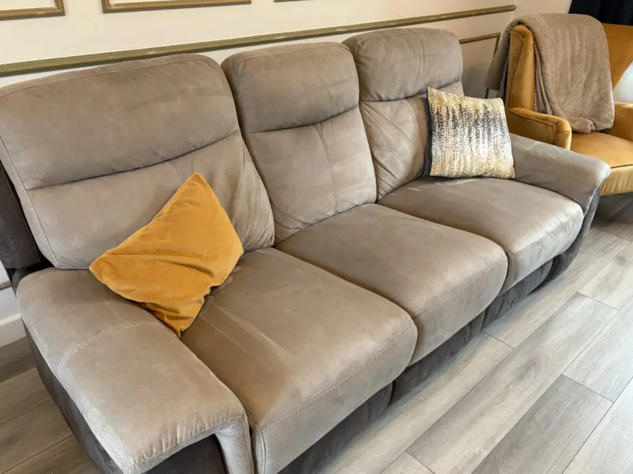 DFS two tone recliner sofa