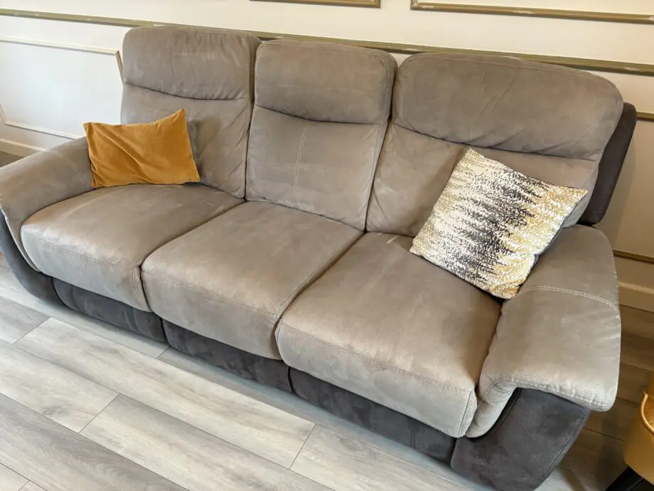 DFS two tone recliner sofa
