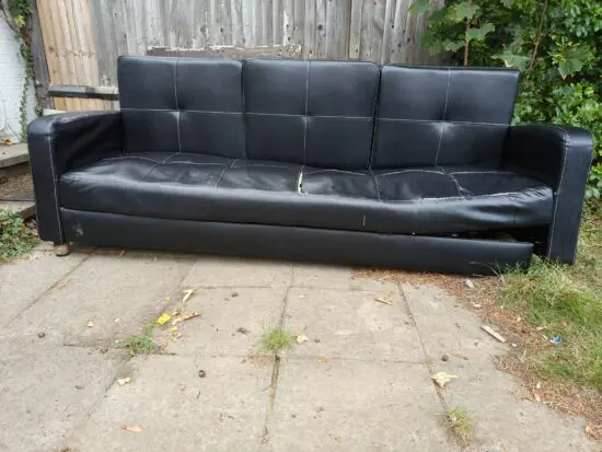Black sofa bed
