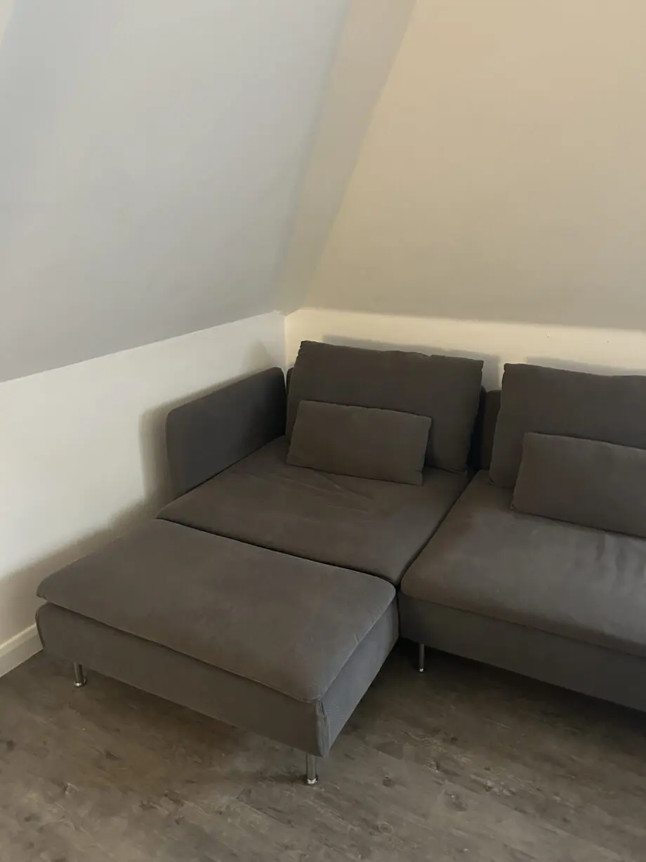 IKEA Grey Söderhamn 4-Seater Sofa with Chaise