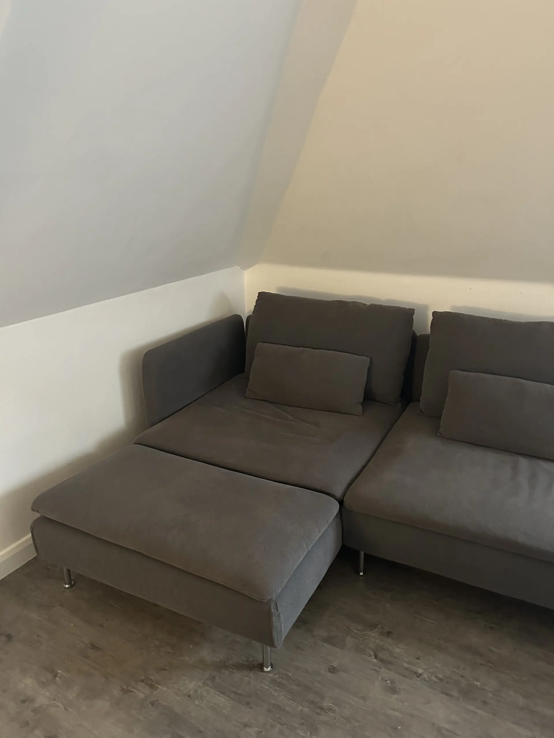 IKEA Grey Söderhamn 4-Seater Sofa with Chaise