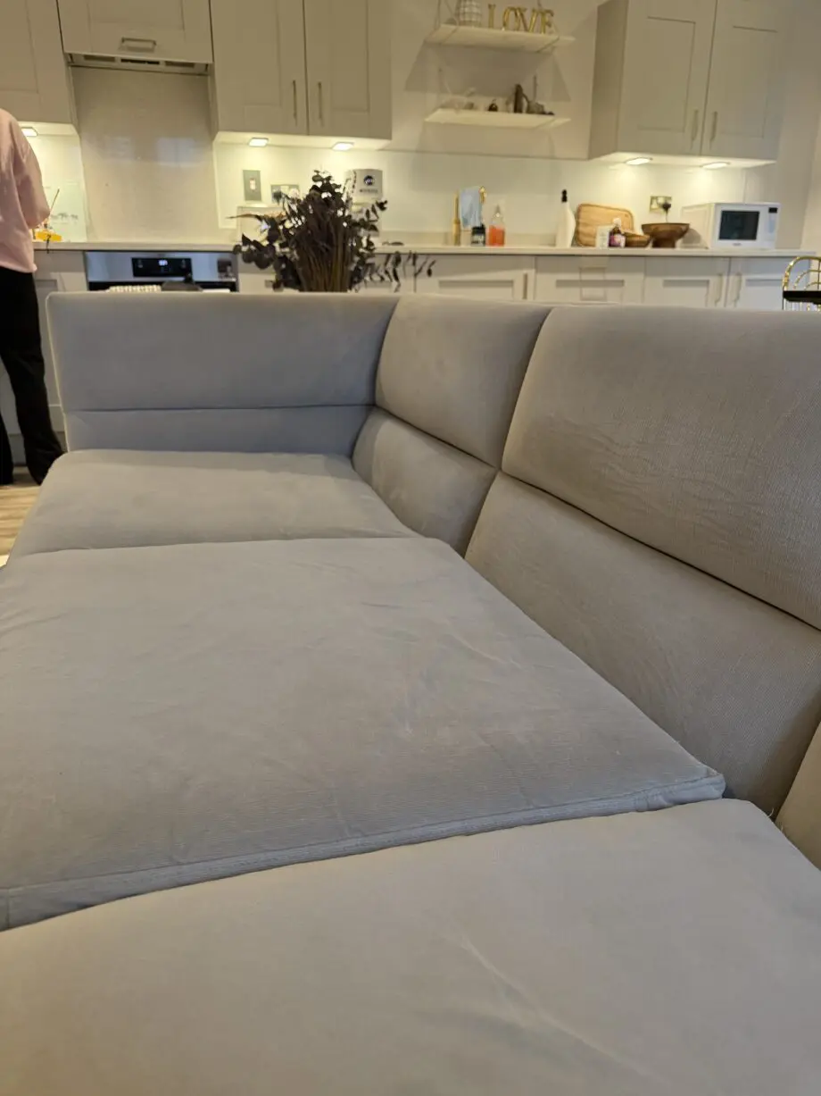 Eicholtz Beige Suede Sofa