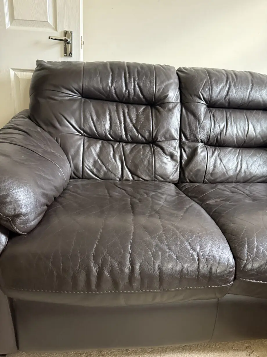 Brown DFS Leather Corner Sofa – 5 Seater – Excellent Condition