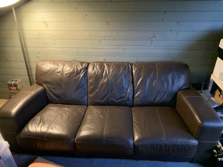 Quality Brown Leather Sofa