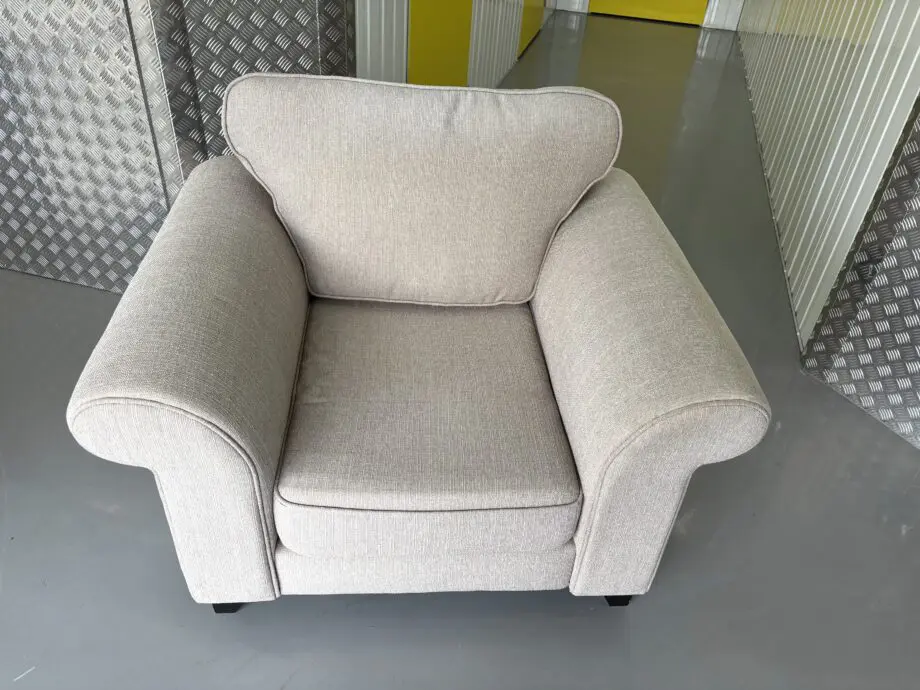 DFS Grey 2-Seater Sofa and Armchair
