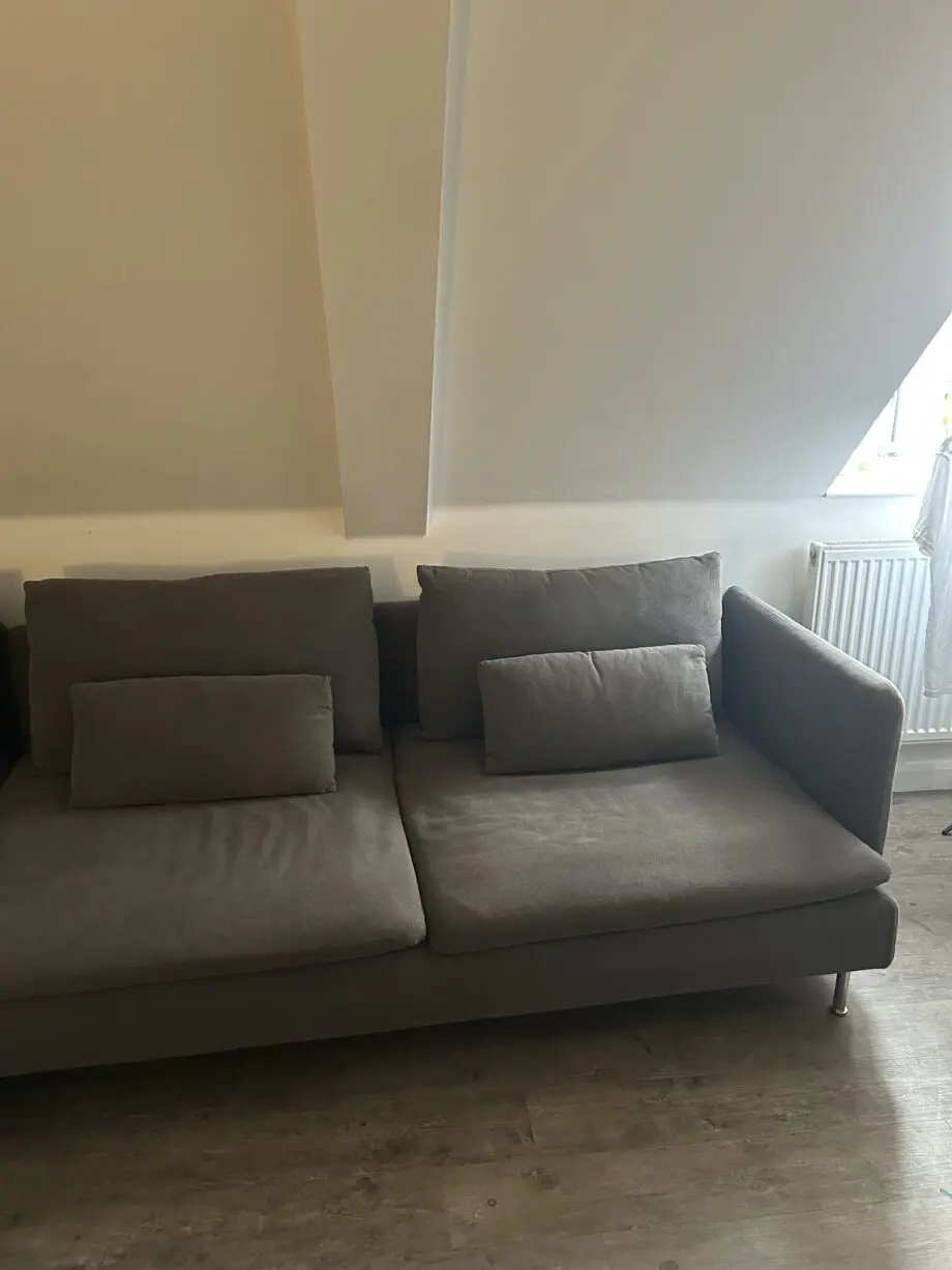 IKEA Grey Söderhamn 4-Seater Sofa with Chaise