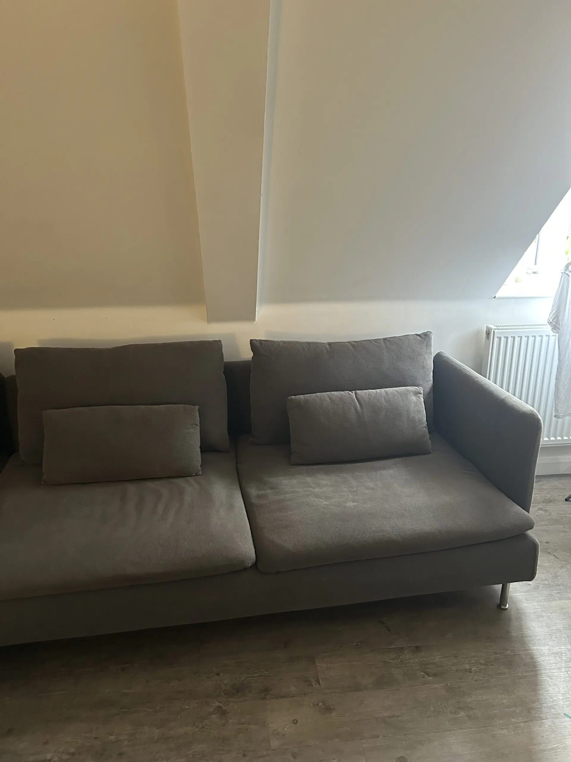 IKEA Grey Söderhamn 4-Seater Sofa with Chaise