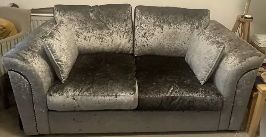 DFS Crushed Velvet Sofa Bed