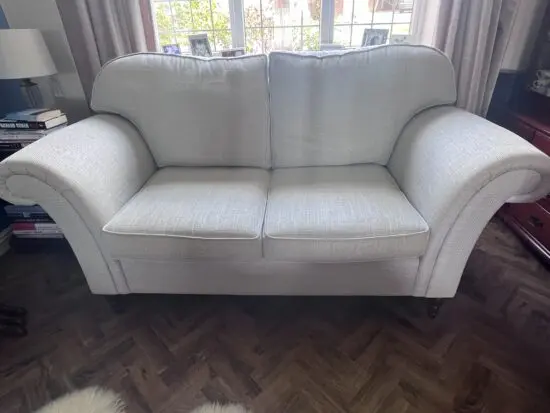 Laura Ashley Mortimer Two Seater Sofa in Silver