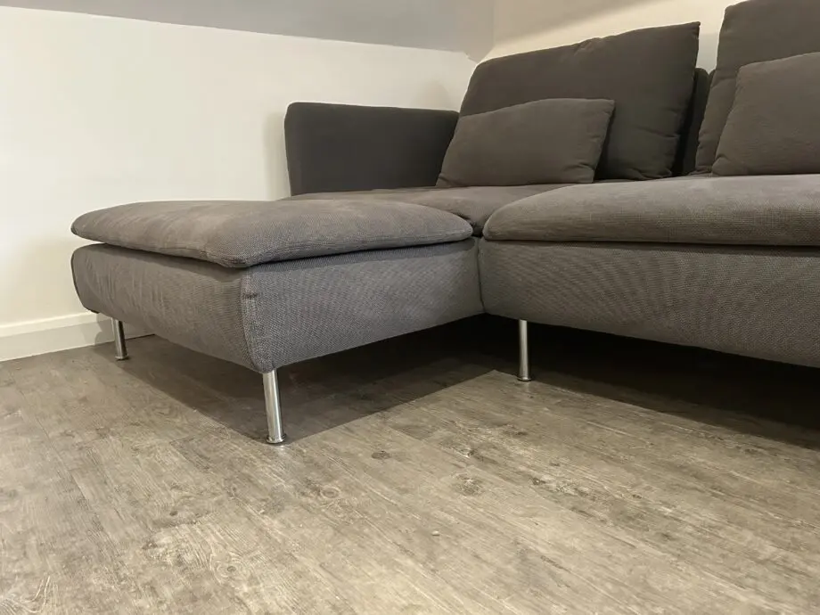 IKEA Grey Söderhamn 4-Seater Sofa with Chaise
