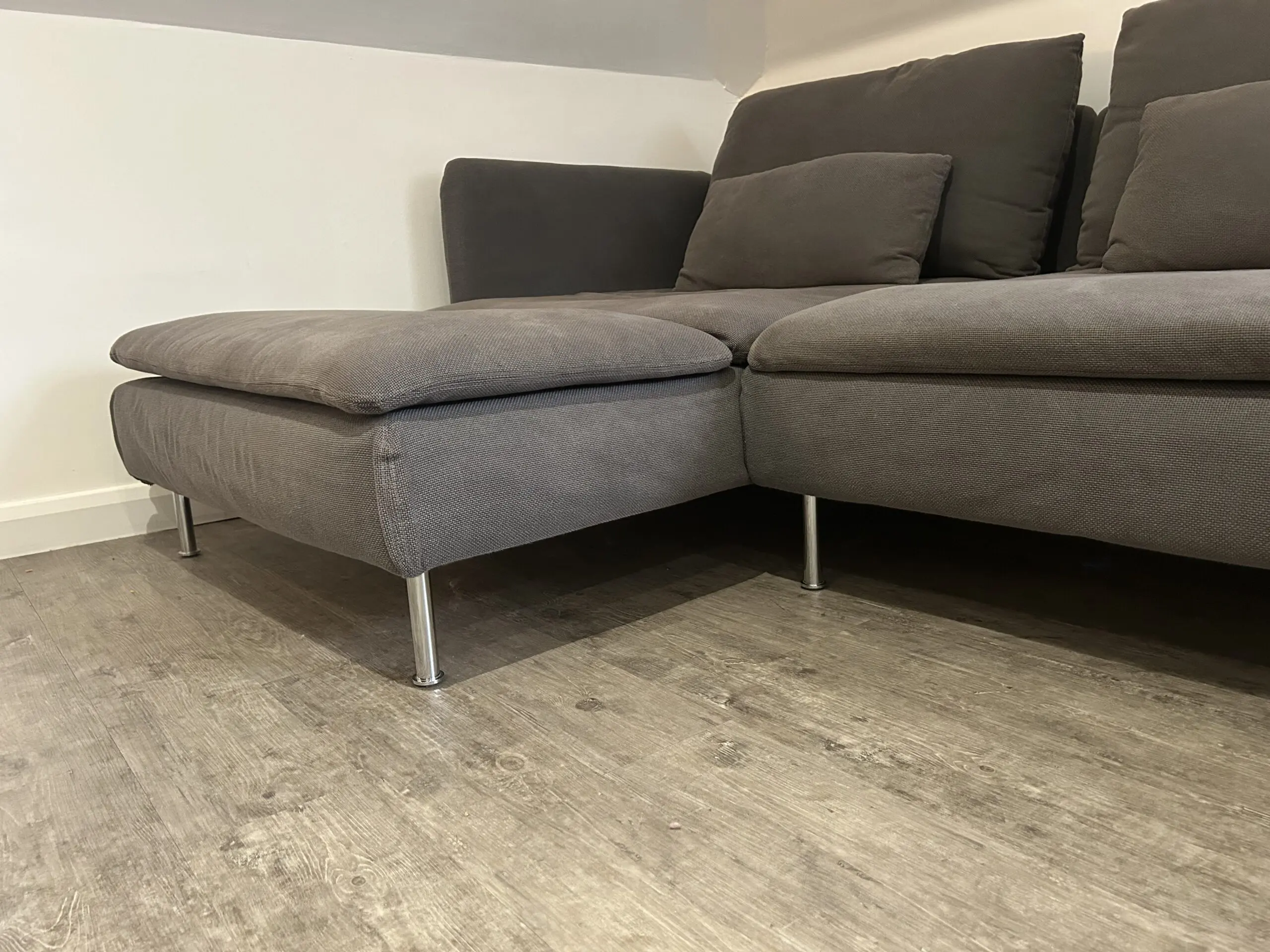 IKEA Grey Söderhamn 4-Seater Sofa with Chaise