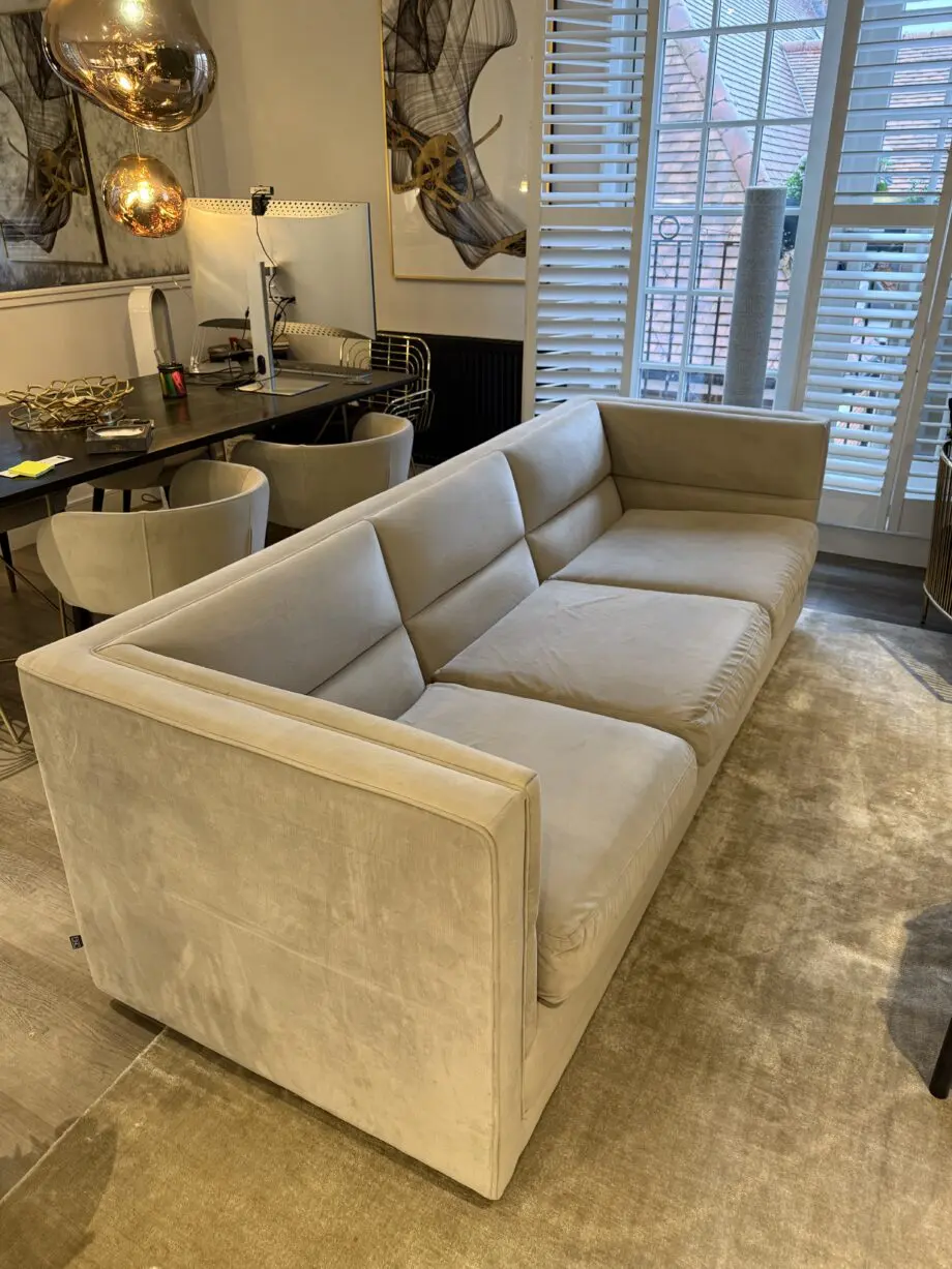Eicholtz Beige Suede Sofa