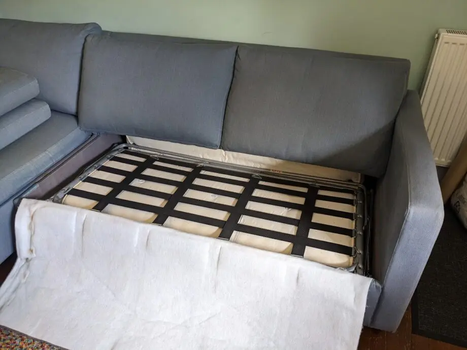 John Lewis Light Blue Corner Sofa Bed