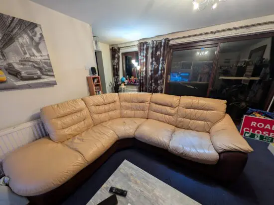 DFS Leather Corner Sofa