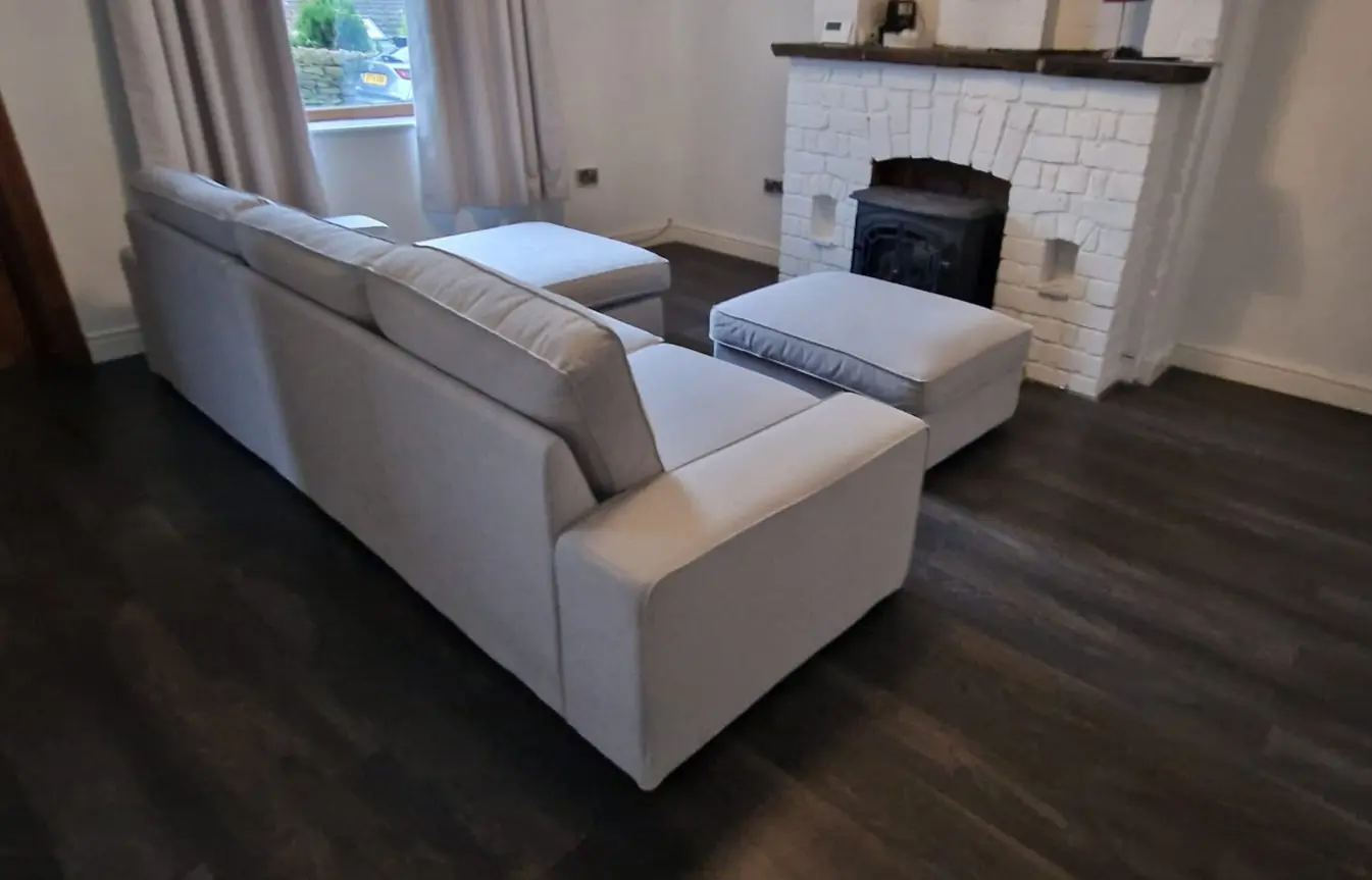 IKEA KIVIK 3 Seater sofa and footstool **reduced**.