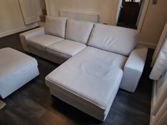 IKEA KIVIK 3 Seater sofa and footstool **reduced**.