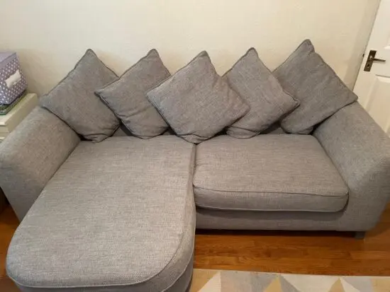 DFS grey 4 seater sofa (Lorella)