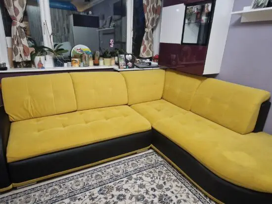 Yellow Sofa Bed Agnes Polish Furniture