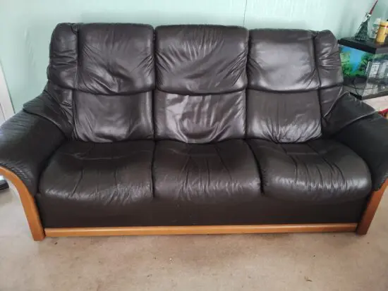 Dark Brown 3 seater settee