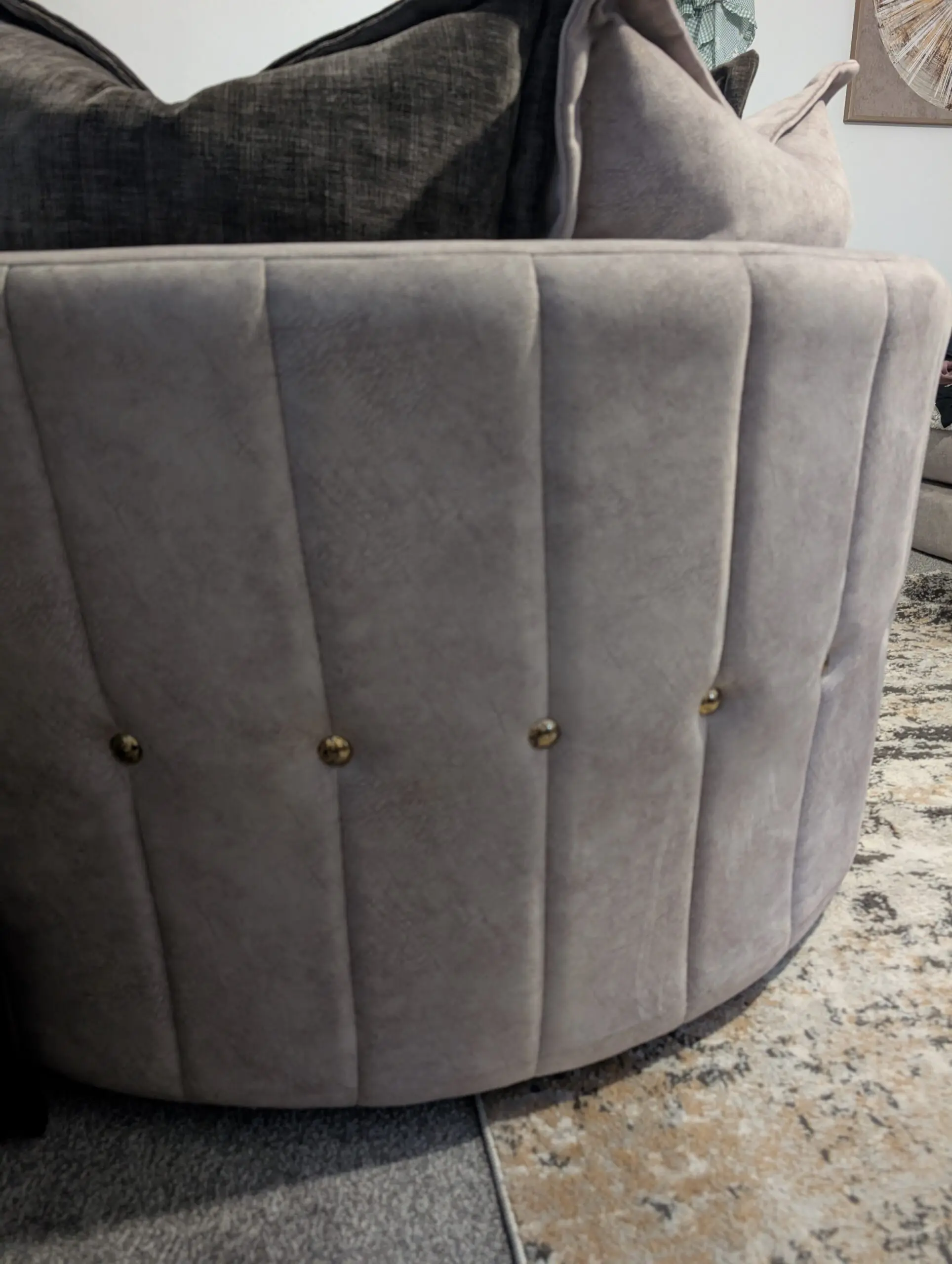 DFS Devine Swivel Chair - chocolate combination