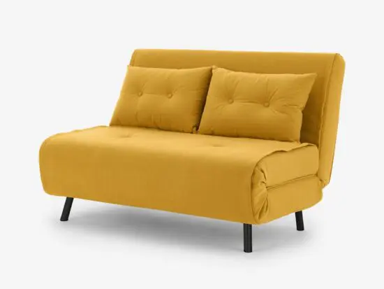 2 Seat Sofa Bed Yellow