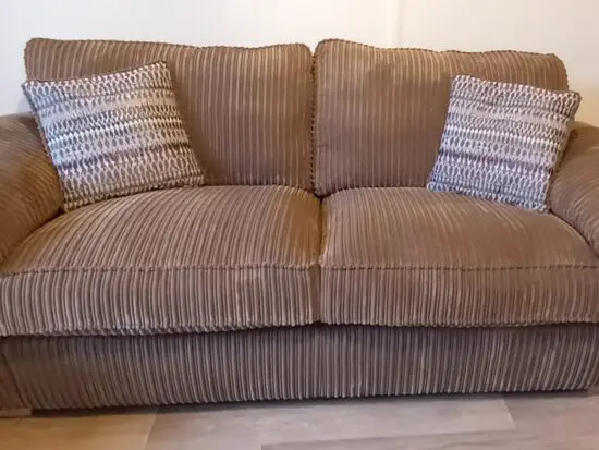 Furniture World 3 Seater Dream sofa in Praline cordollection in