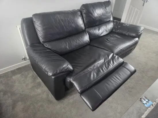 Electric and Manual Black 3 Seater Sofas