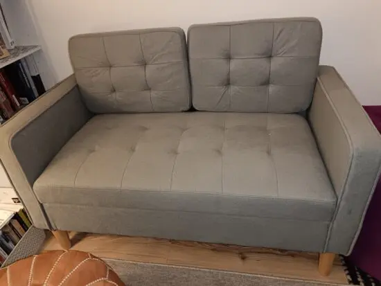 HOMCOM 2 seater sofa with storage space in seat
