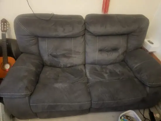 DFS GREY RECLINER SOFA