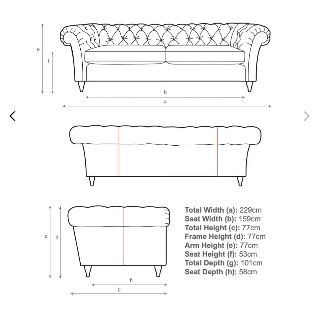 John Lewis Cromwell Chesterfield Grand 4 Seater Leather Sofa, Light Leg, Demetra Light Tan