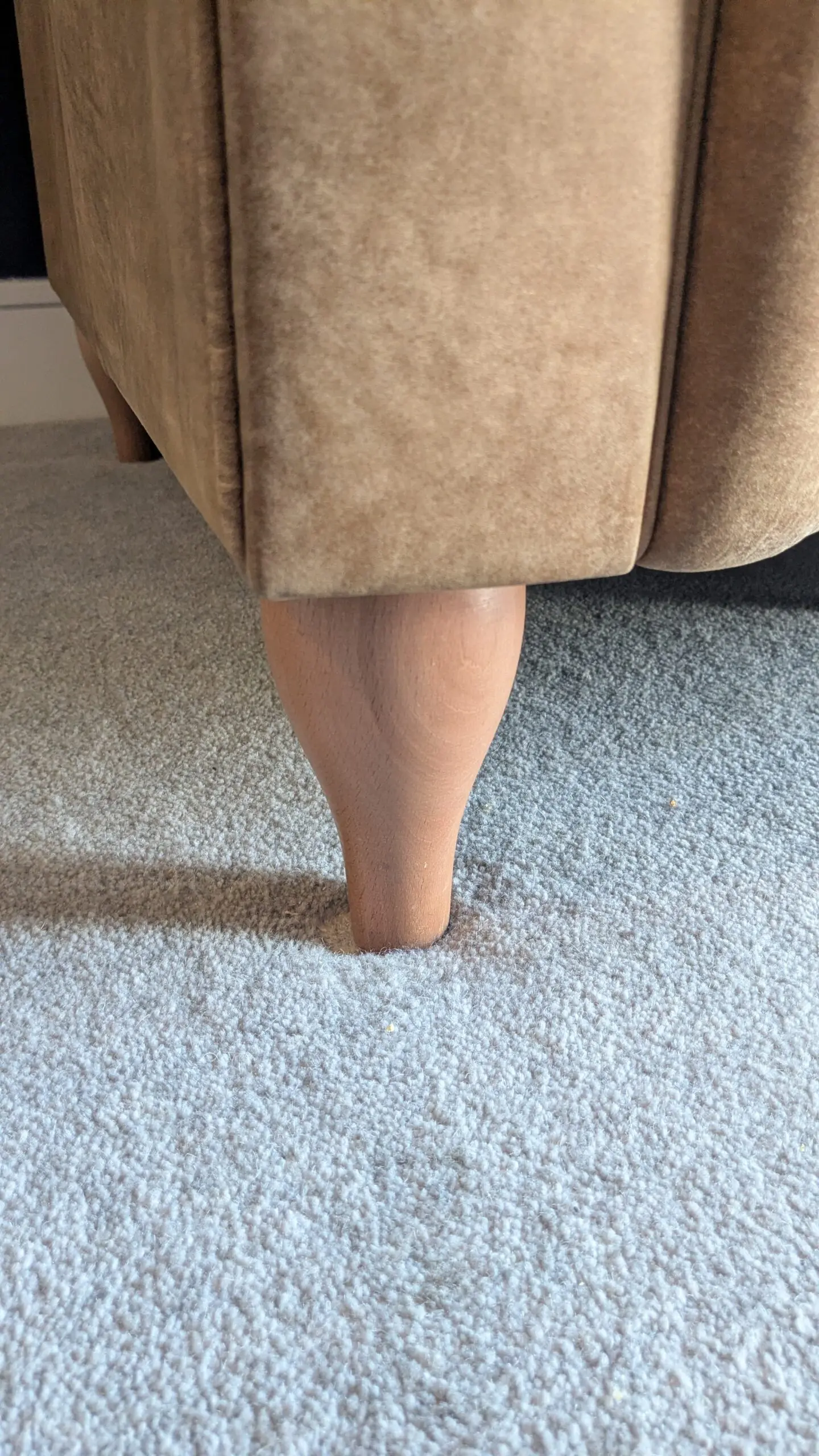 John Lewis Cromwell Chesterfield Grand 4 Seater Leather Sofa, Light Leg, Demetra Light Tan