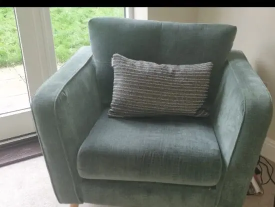 French connection sofa set moss green