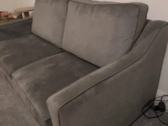 Grey 2 seater pull out sofa bed