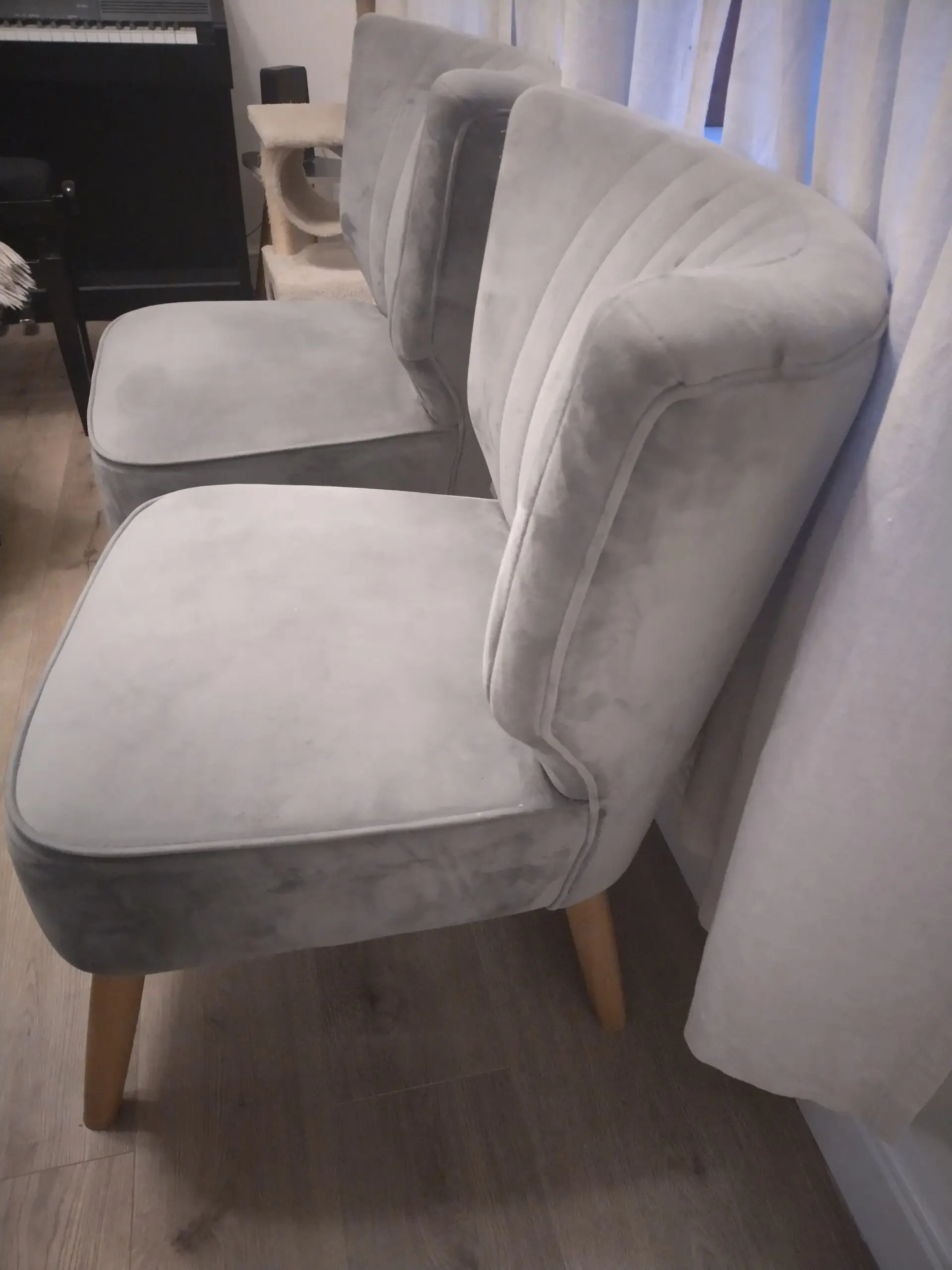 Grey Accent Chairs (Set of 2)