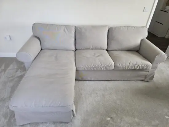 IKEA EKTORP sofa with chaise lounge + sofa chair