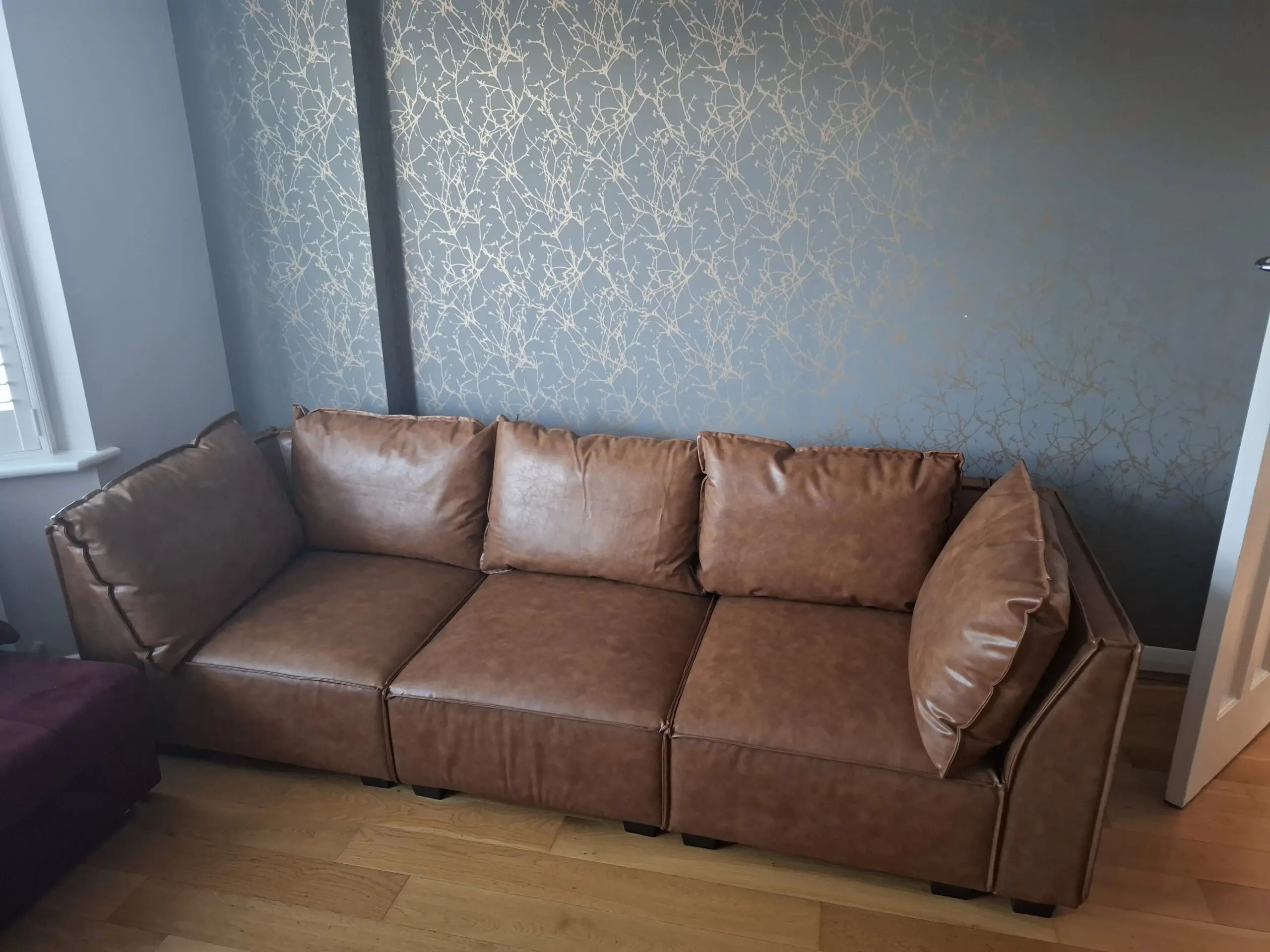 Brand new faux leather 3 seater modular sofa