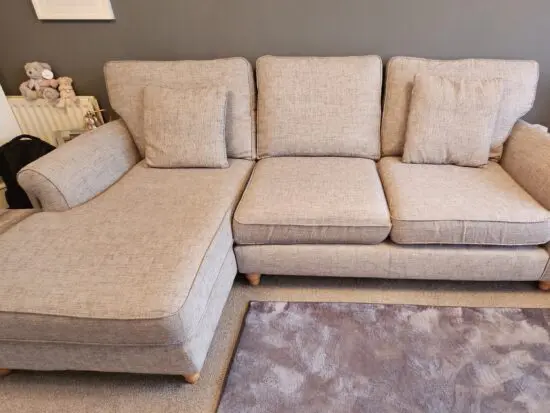Next Grey Ashford Left Hand Corner Sofa