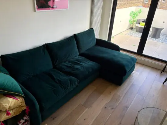 SNUG L shaped 3 seater sofa bed