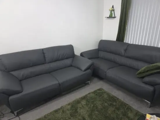 3+2 seater grey sofas