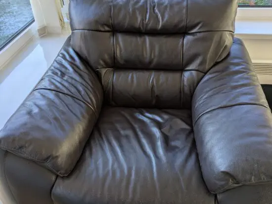 Real leather single sofa chair