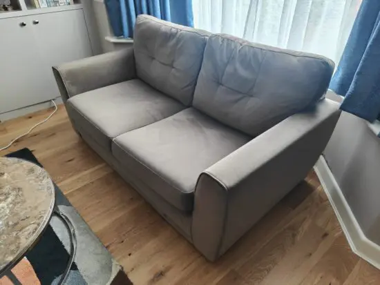 DFS 2 -seater velvet sofa