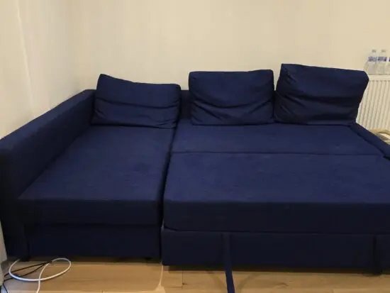 Navy blue sofa bed 4 seats